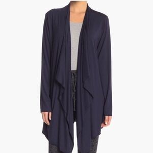 BAREFOOT DREAMS Luxe Milk Jersey Open Front Cardigan Sweater Wrap Womens XL Cozy